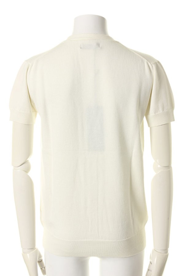 画像3: 【 40%OFF セール42,900円→25,740円】 1piu1uguale3 ウノピゥウノウグァーレトレ GIZA COTTON S/S V CARDIGAN{MRK044-COT135-10-AFS} (3)