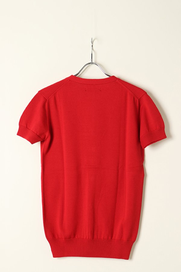 画像5: 【 40%OFF セール42,900円→25,740円】 1piu1uguale3 ウノピゥウノウグァーレトレ GIZA COTTON S/S V CARDIGAN{MRK044-COT135-45-AFS} (5)