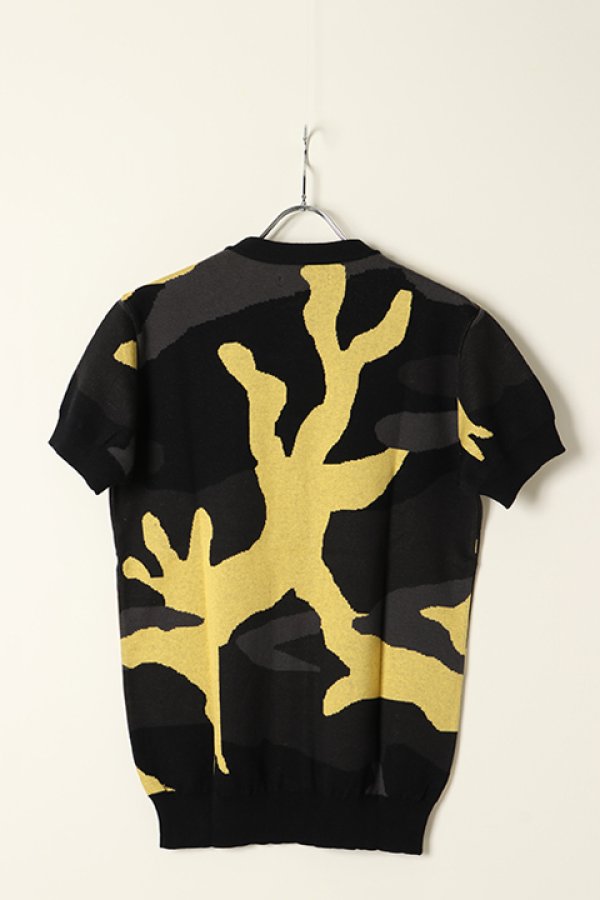 画像5: 【 40%OFF セール46,200円→27,720円】 1piu1uguale3 ウノピゥウノウグァーレトレ GIZA COTTON S/S BIG CAMO V CARDIGAN{MRK056-COT135-9633-AFS} (5)