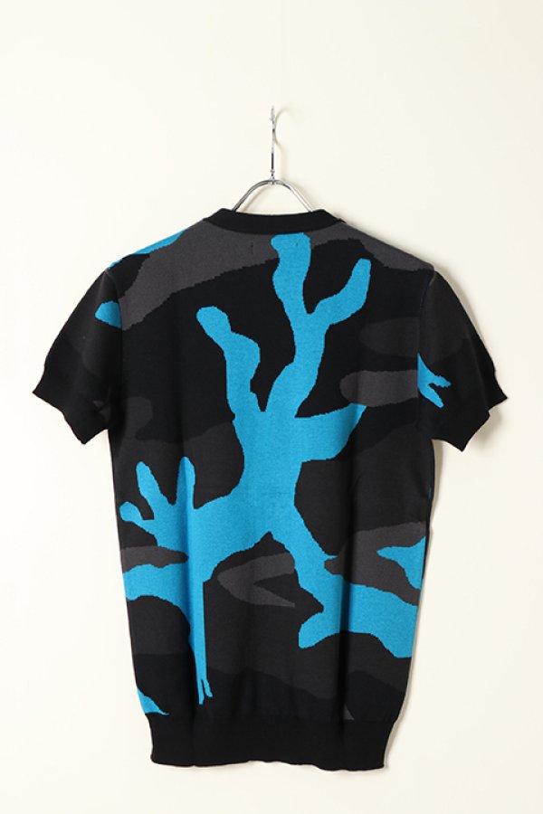 画像5: 【 40%OFF セール46,200円→27,720円】 1piu1uguale3 ウノピゥウノウグァーレトレ GIZA COTTON S/S BIG CAMO V CARDIGAN{MRK056-COT135-9653-AFS} (5)