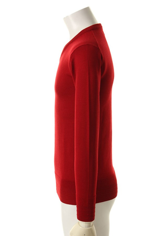 画像3: 【 40%OFF セール52,800円→31,680円】 1piu1uguale3 ウノピゥウノウグァーレトレ LABRADOR by BOTTO POALA V-NECK KNIT{MRK087-WOL048-45-AFA} (3)