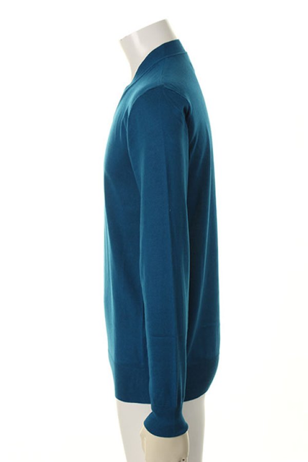 画像3: 【 40%OFF セール44,000円→26,400円】 1piu1uguale3 ウノピゥウノウグァーレトレ KOHARU(SILK) L/S V-NECK{MRK104-SLK005-53-AGS} (3)