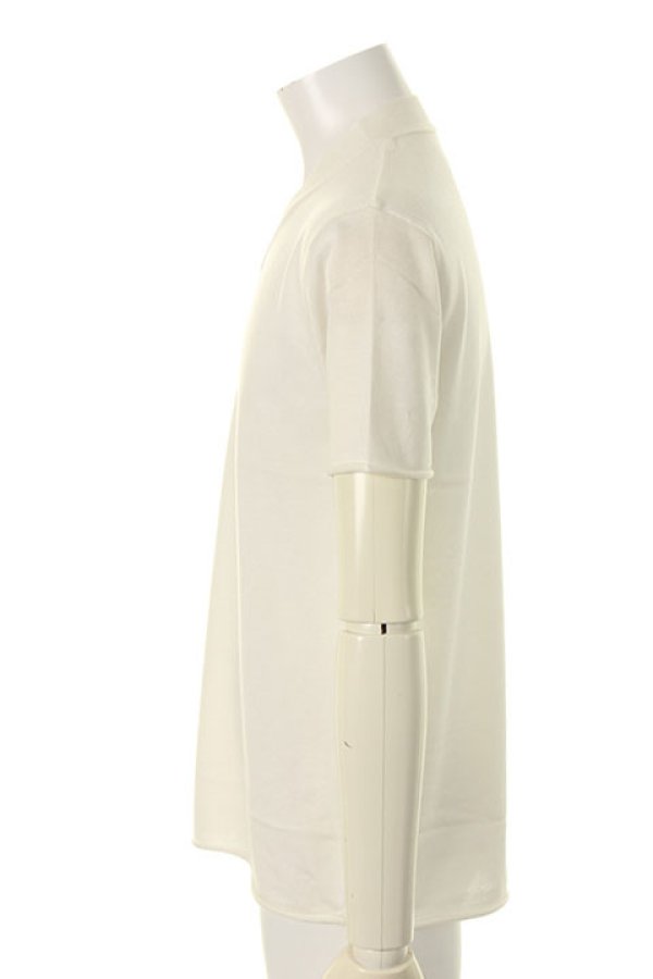 画像3: 【 40%OFF セール39,600円→23,760円】 1piu1uguale3 ウノピゥウノウグァーレトレ KOHARU(SILK) S/S V-NECK{MRK105-SLK005-10-AGS} (3)