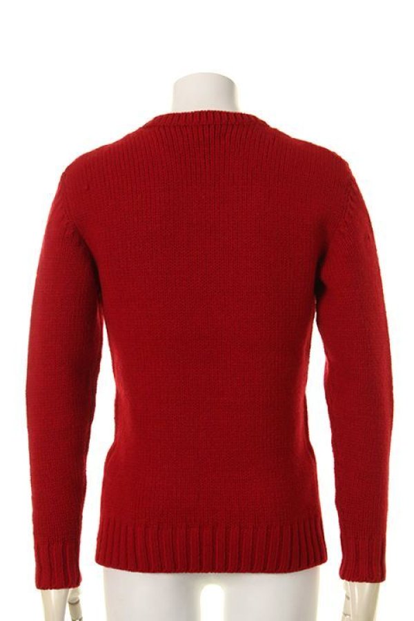 画像2: 【 40%OFF セール55,000円→33,000円】 1piu1uguale3 ウノピゥウノウグァーレトレ STRETCH WOOL 3 GAGE CABLE CREW{MRK117-WNY022-45-AGA} (2)