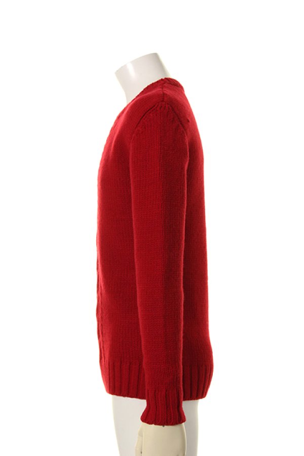 画像3: 【 40%OFF セール55,000円→33,000円】 1piu1uguale3 ウノピゥウノウグァーレトレ STRETCH WOOL 3 GAGE CABLE CREW{MRK117-WNY022-45-AGA} (3)