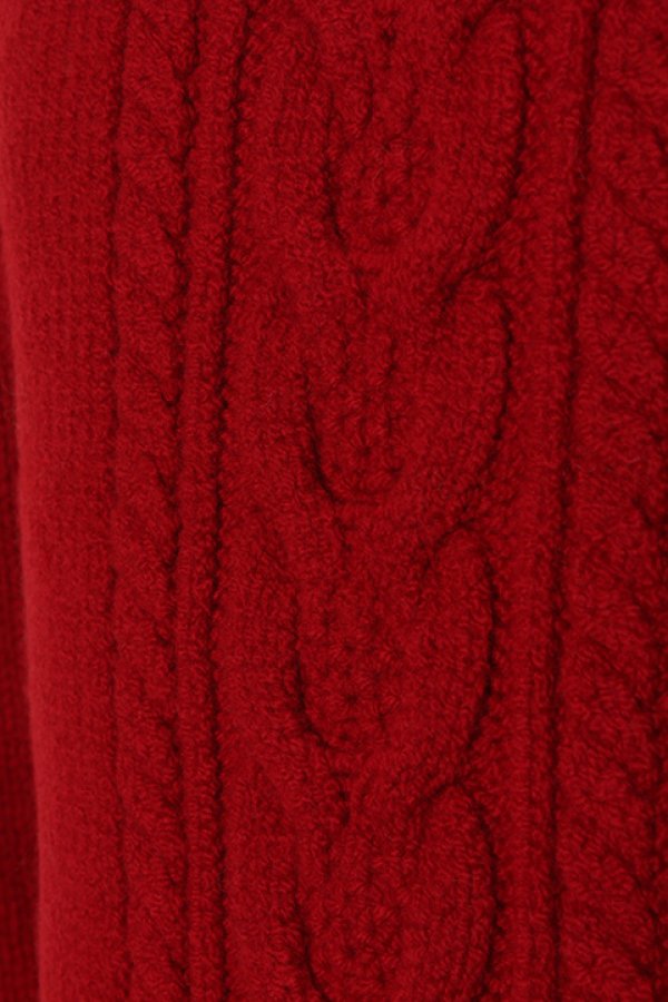 画像5: 【 40%OFF セール55,000円→33,000円】 1piu1uguale3 ウノピゥウノウグァーレトレ STRETCH WOOL 3 GAGE CABLE CREW{MRK117-WNY022-45-AGA} (5)