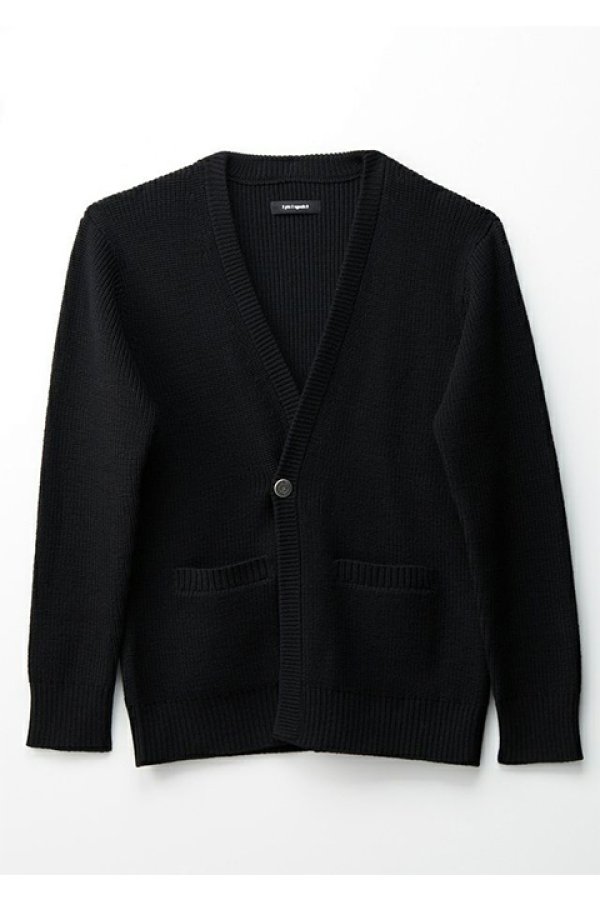 画像4: 【 40%OFF セール71,500円→42,900円】 1piu1uguale3 ウノピゥウノウグァーレトレ 1B V-CARDIGAN{MRK224-WOL114-99-BAA} (4)