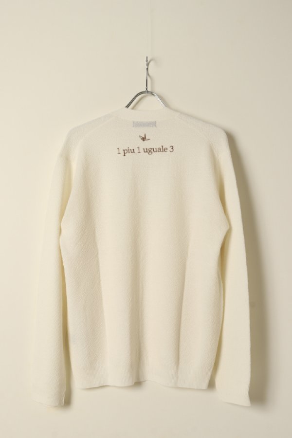 画像4: 【 30%OFF セール55,000円→38,500円】 1piu1uguale3 ウノピゥウノウグァーレトレ YURUFUWA CARDIGAN MERINO WOOL KANOKO 14G 2PLY{-BCS} (4)
