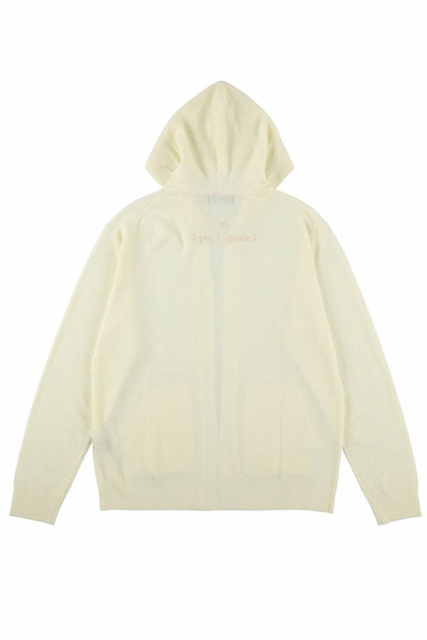 画像4: 【 30%OFF セール60,500円→42,350円】 1piu1uguale3 ウノピゥウノウグァーレトレ YURUFUWA HOODED CARDIGAN{-BDS} (4)