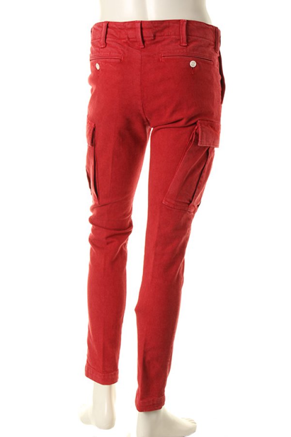 画像2: ▽ 60%OFF アウトレットセール40,700円→16,280円▽ 1piu1uguale3 ウノピゥウノウグァーレトレ STRETCH SLUB DENIM TWIGGY CARGO pants{MRP083-CTU014-45-ADA} (2)