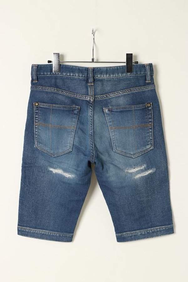 画像5: 【 40%OFF セール41,800円→25,080円】 1piu1uguale3 ウノピゥウノウグァーレトレ SWEAT DENIM CRASH TIGHT SLIM SHORTS{MRP113-CTN028-52-AFS} (5)