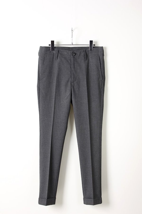 画像1: 【 ポイント10倍 】1piu1uguale3 ウノピゥウノウグァーレトレ TR STRETCH/TR STRIPE RIB SLACKS{MRP362-PRY042-95-AIS}【セットアップ対応商品】 (1)