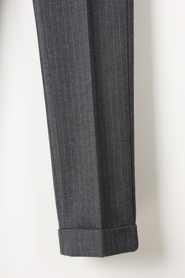 画像4: 【 30%OFF セール55,000円→38,500円】 1piu1uguale3 ウノピゥウノウグァーレトレ TR STRETCH/TR STRIPE RIB SLACKS{MRP362-PRY042-95-AIS} (4)