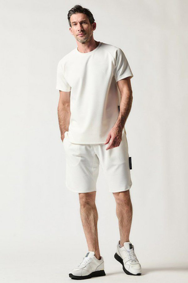 画像4: 【 30%OFF セール66,000円→46,200円】 1piu1uguale3 ウノピゥウノウグァーレトレ EASY SHORTS{-BDS} (4)