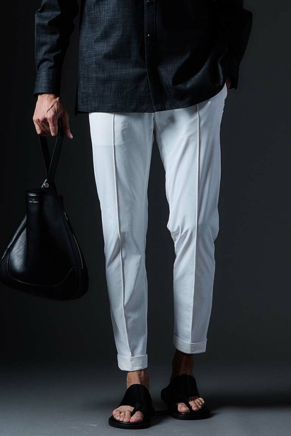 画像2: 1piu1uguale3 ウノピゥウノウグァーレトレ CREASE SLACKS{-BES} (2)