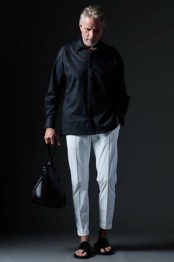 画像3: 1piu1uguale3 ウノピゥウノウグァーレトレ CREASE SLACKS{-BES} (3)