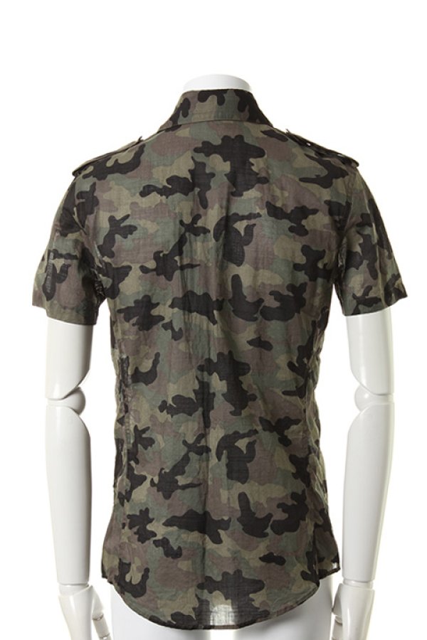 画像2: ▽ 50%OFF アウトレットセール44,000円→22,000円▽ 1piu1uguale3 ウノピゥウノウグァーレトレ ORIGINAL GIZA GAUZE CAMO ARMY SUMMER SHIRTS S/S{MRS040-COT103-66-AES} (2)