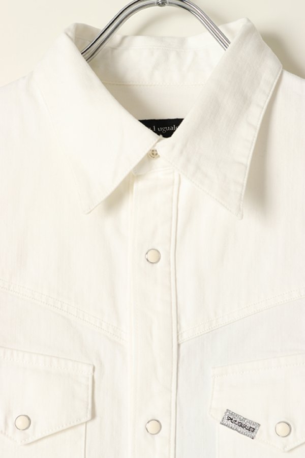 画像2: 【 30%OFF セール44,000円→30,800円】 1piu1uguale3 ウノピゥウノウグァーレトレ PROGRESSIVE DENIM 3/4 WESTERN{MRS090-CTU101-DN10-AGS} (2)