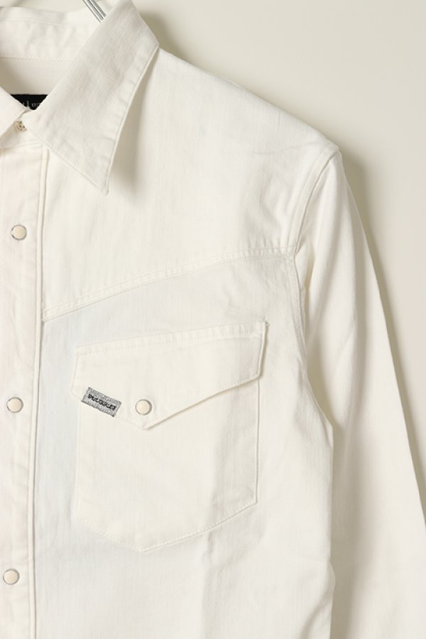 画像3: 【 30%OFF セール44,000円→30,800円】 1piu1uguale3 ウノピゥウノウグァーレトレ PROGRESSIVE DENIM 3/4 WESTERN{MRS090-CTU101-DN10-AGS} (3)