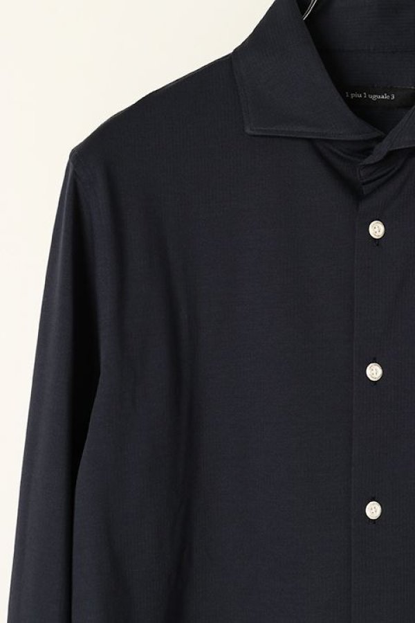 画像3: 【 30%OFF セール46,200円→32,340円】 1piu1uguale3 ウノピゥウノウグァーレトレ PLAIN SHIRT / J-CAMICIE{MRS147-CTP093-57-BBS} (3)