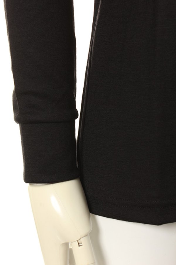 画像5: 【 40%OFF セール23,100円→13,860円】 1piu1uguale3 ウノピゥウノウグァーレトレ FINE WOOL JERSEY MIDDLE-V BASIC L/S{MRT075-WOL039-99-AFA} (5)