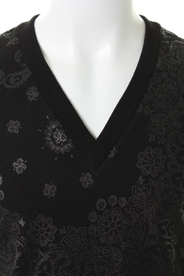 画像4: 【 30%OFF セール29,700円→20,790円】 1piu1uguale3 ウノピゥウノウグァーレトレ ORIGINAL BANDANA PATCH JERSEY V{MRT088-COT228-Z99-AHS} (4)