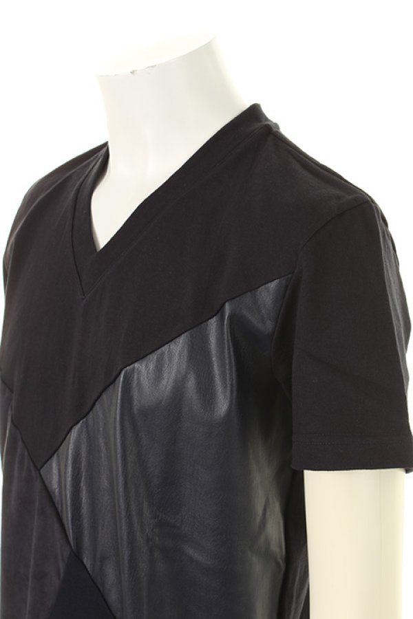 画像5: 【 30%OFF セール22,000円→15,400円】 1piu1uguale3 ウノピゥウノウグァーレトレ CRAZY CUTTING JERSEY CRAZY FRONT T{MRT107-OVR005-57-AGS} (5)