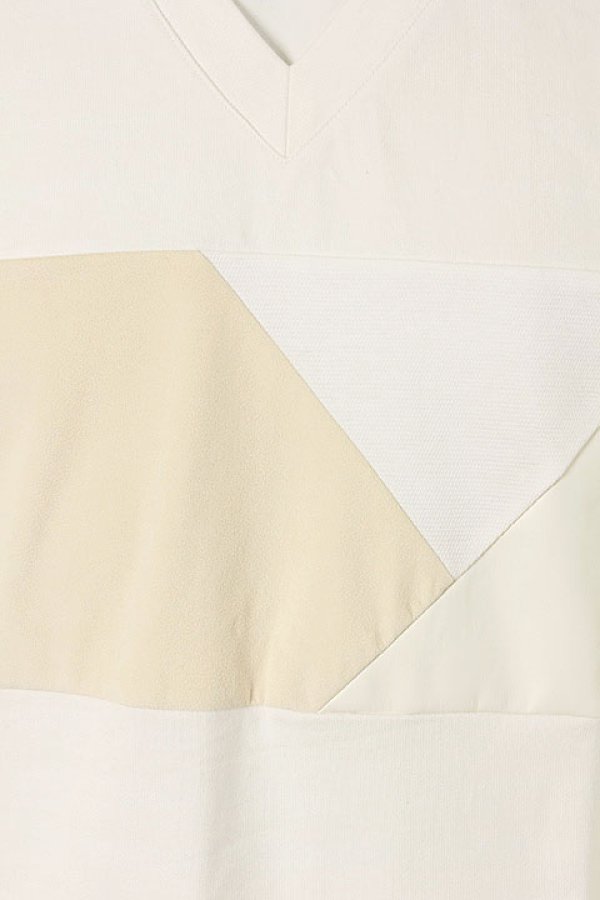 画像4: 【 30%OFF セール19,800円→13,860円】 1piu1uguale3 ウノピゥウノウグァーレトレ CRAZY CUTTING JERSEY CRAZY FRONT T{MRT110-OVR005-10-AGS} (4)