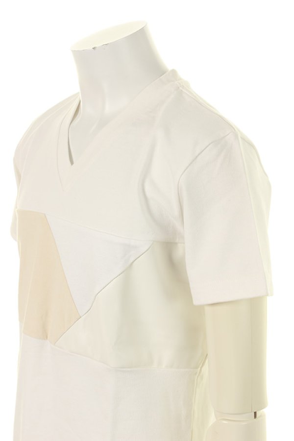 画像5: 【 30%OFF セール19,800円→13,860円】 1piu1uguale3 ウノピゥウノウグァーレトレ CRAZY CUTTING JERSEY CRAZY FRONT T{MRT110-OVR005-10-AGS} (5)