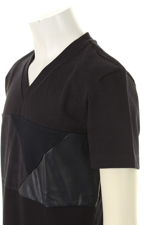 画像5: 【 30%OFF セール19,800円→13,860円】 1piu1uguale3 ウノピゥウノウグァーレトレ CRAZY CUTTING JERSEY CRAZY FRONT T{MRT110-OVR005-57-AGS} (5)