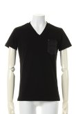 画像1: 【 40%OFF セール25,300円→15,180円】 1piu1uguale3 ウノピゥウノウグァーレトレ BIARRITZ JERSEY DENIM POCKET T{MRT113-COT179-99-AHS} (1)