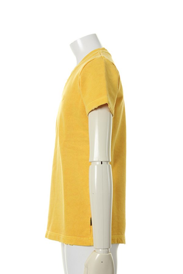 画像3: 【 30%OFF セール30,800円→21,560円】 1piu1uguale3 ウノピゥウノウグァーレトレ AMERICAN DRY SWEAT STONE DAMAGE V-NECK{MRT150-COT226-33-AHS} (3)