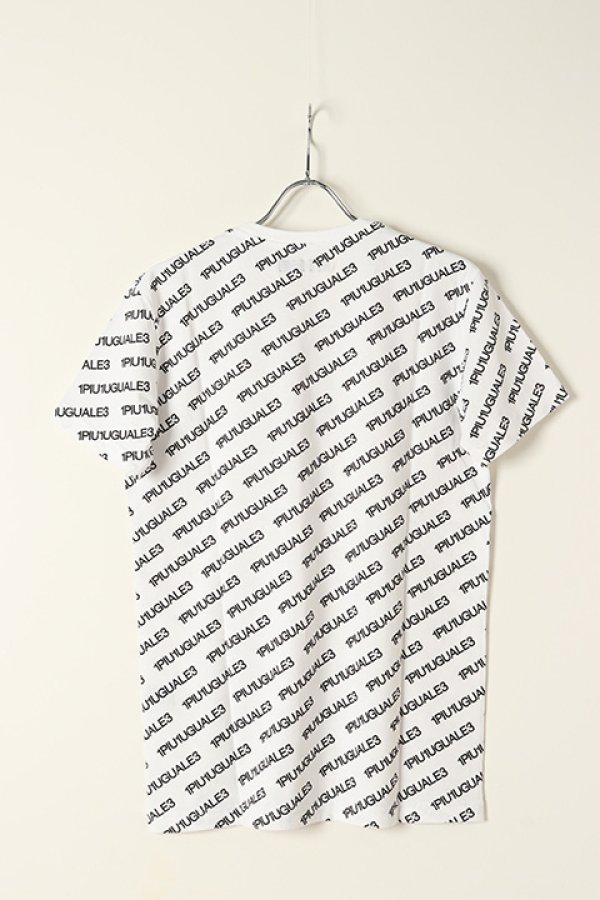 画像5: 【 30%OFF セール35,200円→24,640円】 1piu1uguale3 ウノピゥウノウグァーレトレ S/S BIAS LOGO CREW{MRT283-COT341-10/99-BBS} (5)