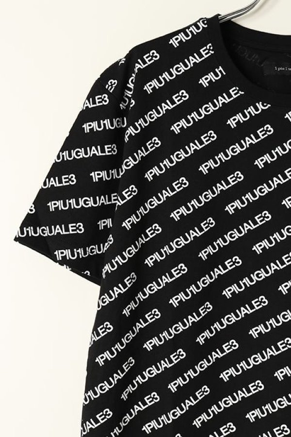 画像3: 【 30%OFF セール35,200円→24,640円】 1piu1uguale3 ウノピゥウノウグァーレトレ S/S BIAS LOGO CREW{MRT283-COT341-99/10-BBS} (3)