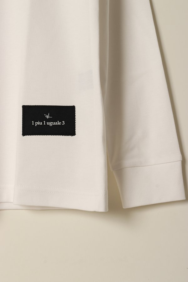 画像3: 【 30%OFF セール30,800円→21,560円】 1piu1uguale3 ウノピゥウノウグァーレトレ L/S TAGS T SUPIMA PREMIUM SMOOTH{-BCS} (3)