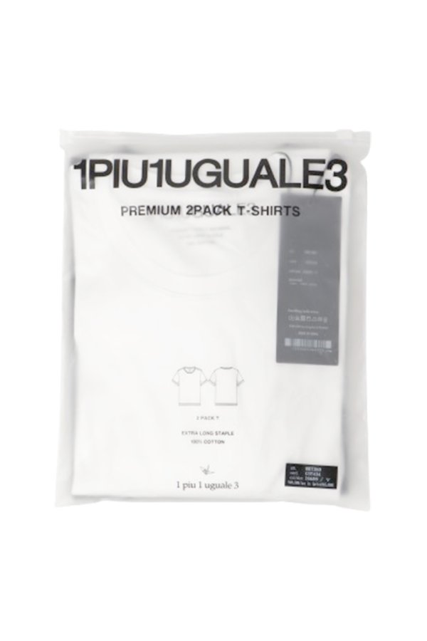 画像9: 1piu1uguale3 ウノピゥウノウグァーレトレ 2PACK T S/S CREW（2枚パック）{-BEA} (9)