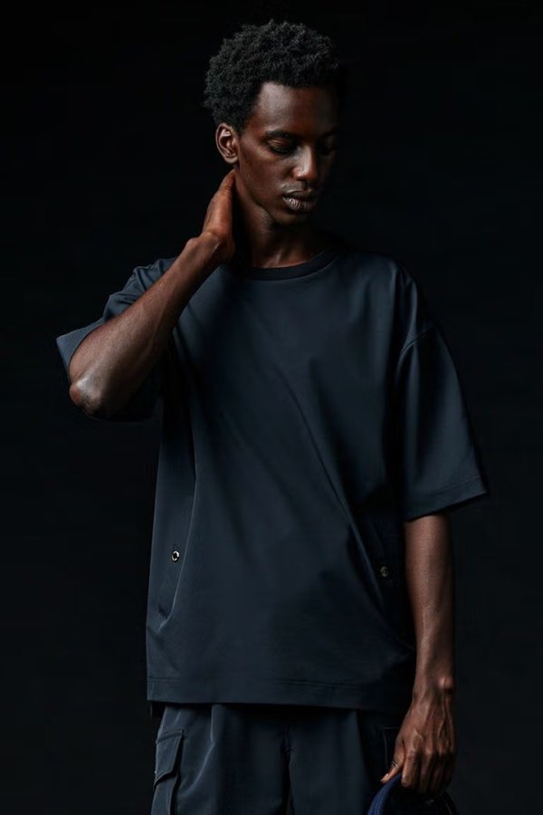 画像1: 1piu1uguale3 ウノピゥウノウグァーレトレ TECH BIG TEE{-BFS} (1)