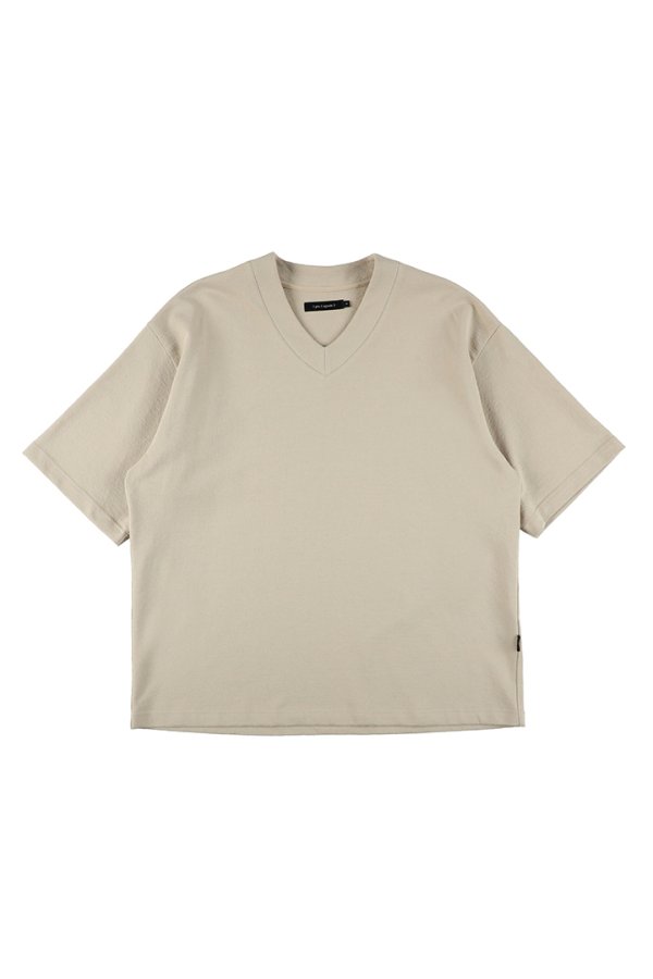 画像1: 1piu1uguale3 ウノピゥウノウグァーレトレ BIG V-NECK{-BFS} (1)