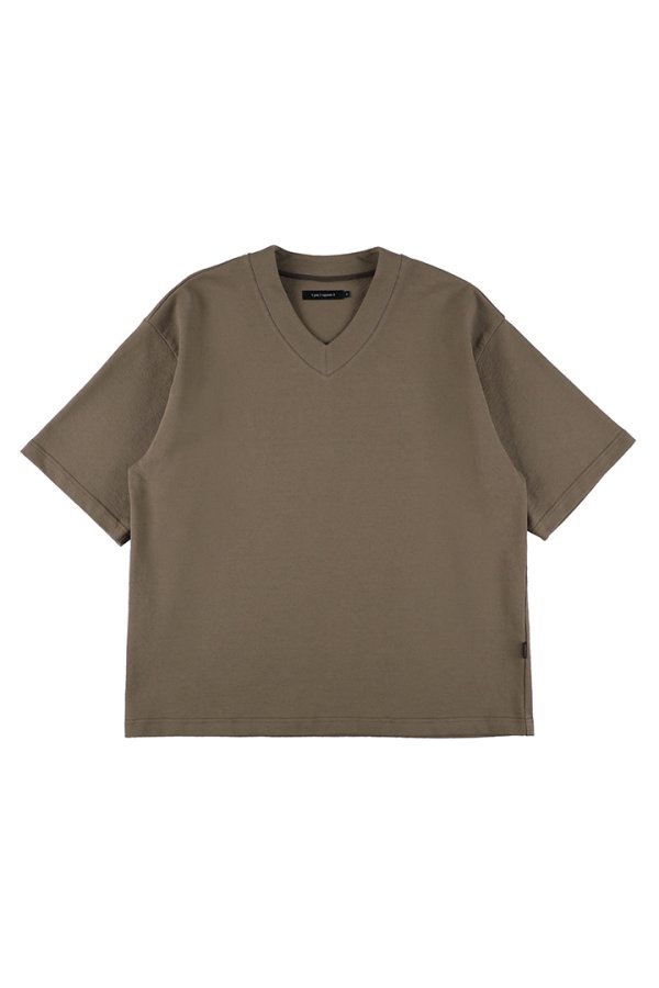 画像1: 1piu1uguale3 ウノピゥウノウグァーレトレ BIG V-NECK{-BFS} (1)