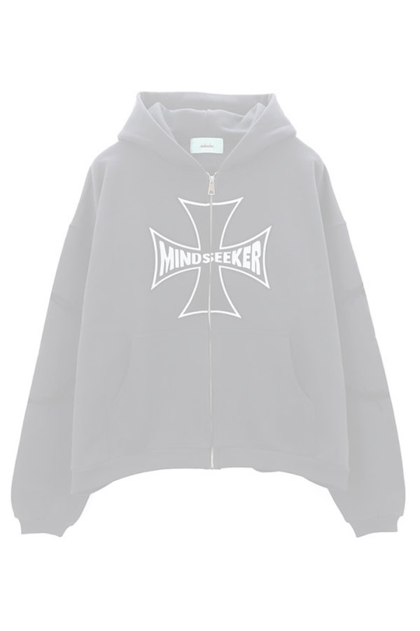 画像1:  {SOLD} mindseeker マインドシーカー Cross Punk Zip Hoodie {-BFS}  :MS-261-003-BLK-2  (1)