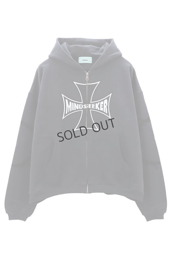 画像1: {SOLD}mindseeker マインドシーカー Cross Punk Zip Hoodie{-BFS} (1)