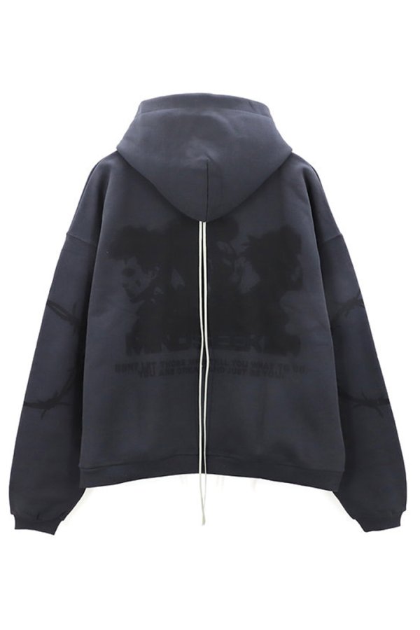 画像2: mindseeker マインドシーカー Cross Punk Zip Hoodie{-BFS} (2)