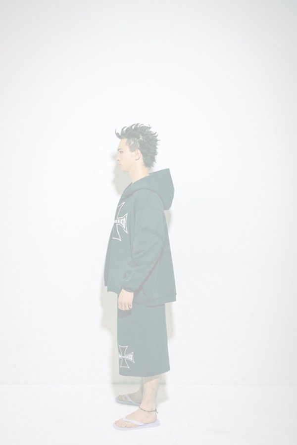 画像4:  {SOLD} mindseeker マインドシーカー Cross Punk Zip Hoodie {-BFS}  :MS-261-003-BLK-2  (4)