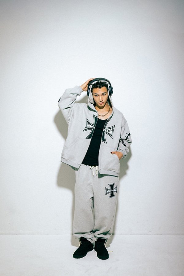 画像3: mindseeker マインドシーカー Cross Punk Zip Hoodie{-BFS} (3)