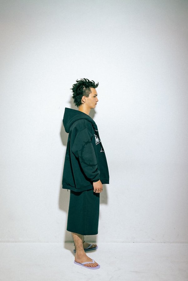 画像6: mindseeker マインドシーカー Cross Punk Sweat Shorts{-BFS} (6)