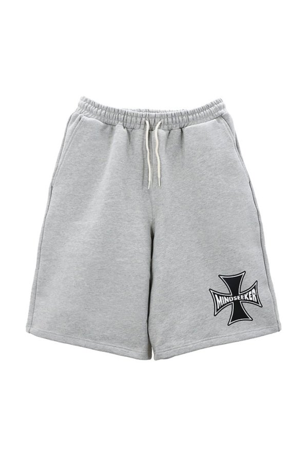 画像1: mindseeker マインドシーカー Cross Punk Sweat Shorts{-BFS} (1)