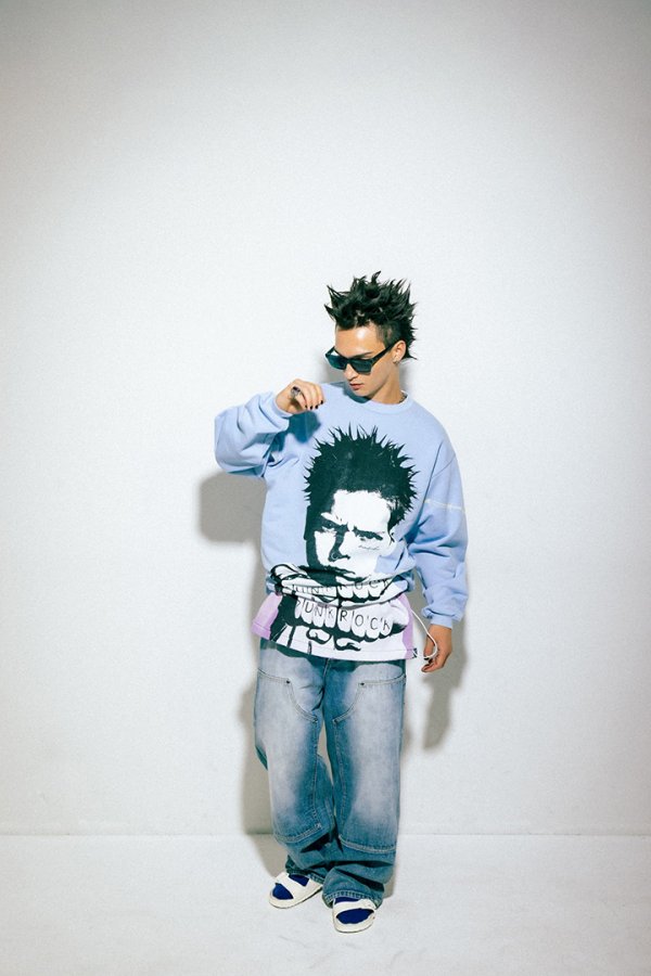 画像3: mindseeker マインドシーカー Punk Boy Crewneck{-BFS} (3)