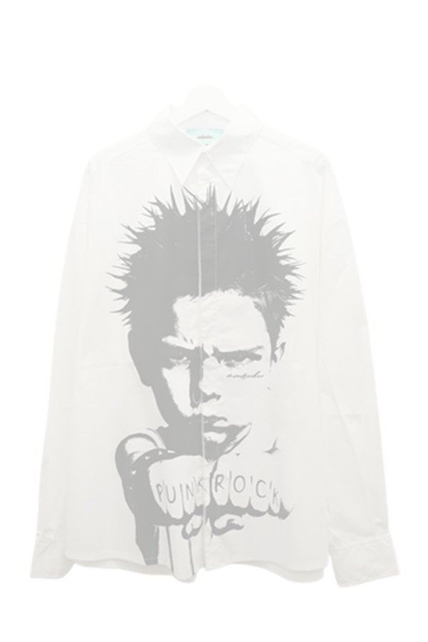 画像1:   mindseeker マインドシーカー Punk Boy Long Sleeve Shirts {-BFS}  :MS-261-007-WHT-2  (1)