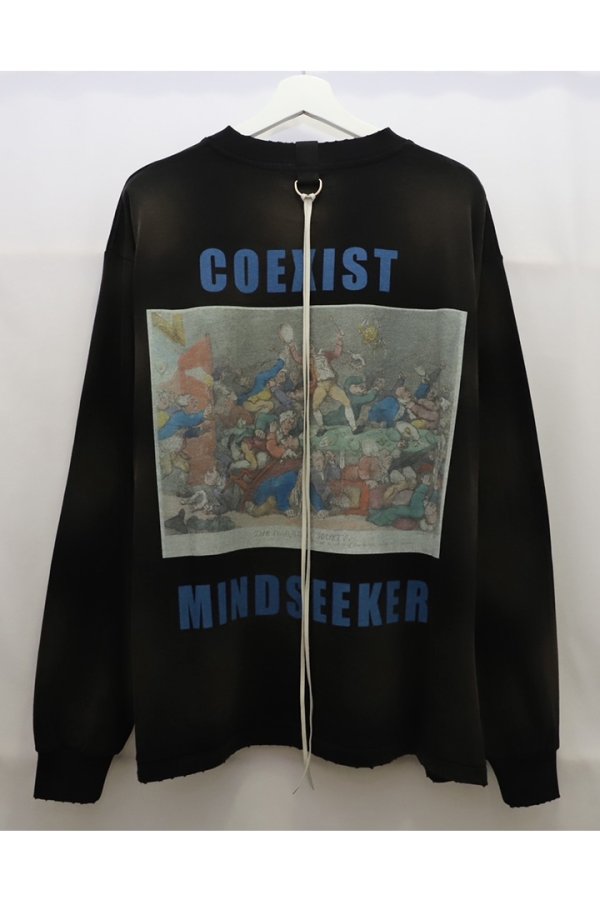 画像2: mindseeker マインドシーカー COEXIST Long Sleeve Tee{-BFS} (2)