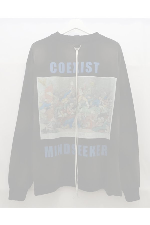 画像2:  {SOLD} mindseeker マインドシーカー COEXIST Long Sleeve Tee {-BFS}  :MS-261-021-BLK-2  (2)
